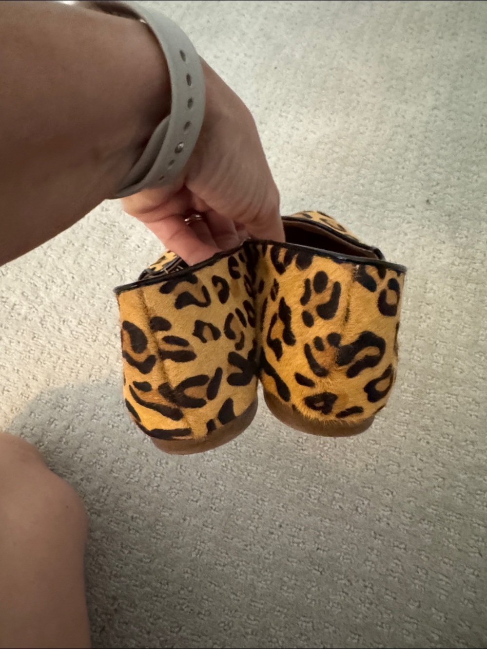 J Crew Leopard Print pony Hair Flats - Picture 3 of 5